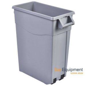 Grey Slim Recycling Bin 65ltr